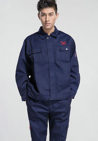 五菱汽車(chē)維修工作服刺繡logo